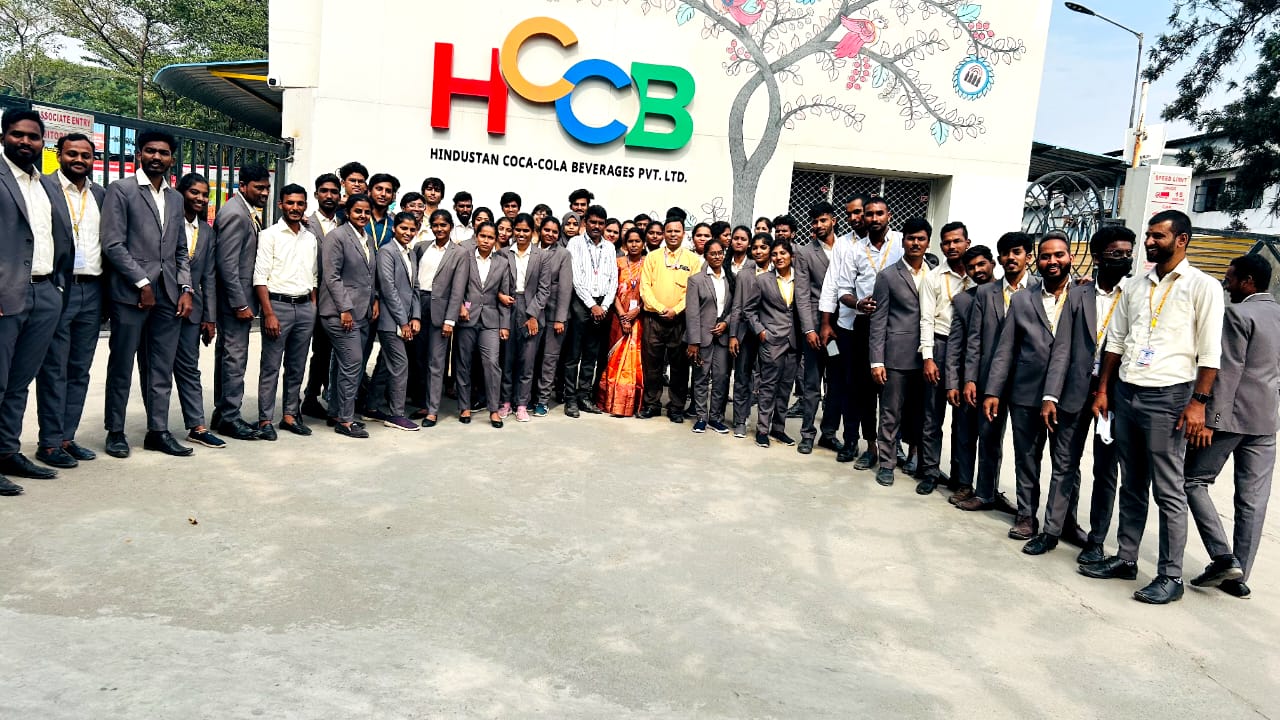 (Sr) COCA -COLA INDUSTRIAL VISIT of 2022 -24 batch on 19.12.2023